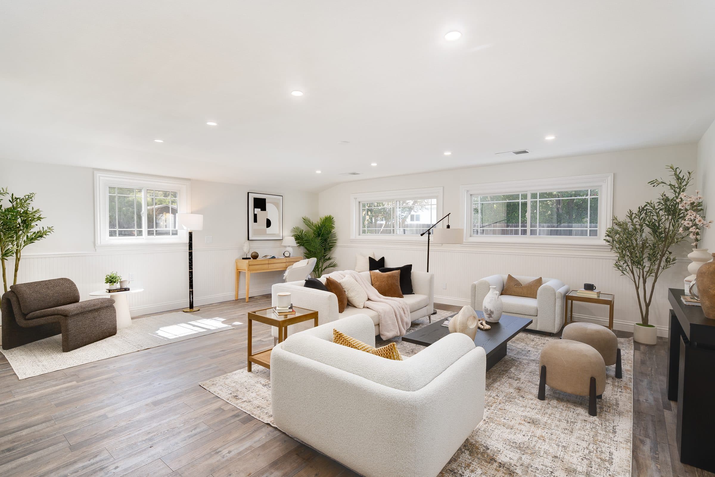 48 Kingston Place. The family room, with windows on two sides.
