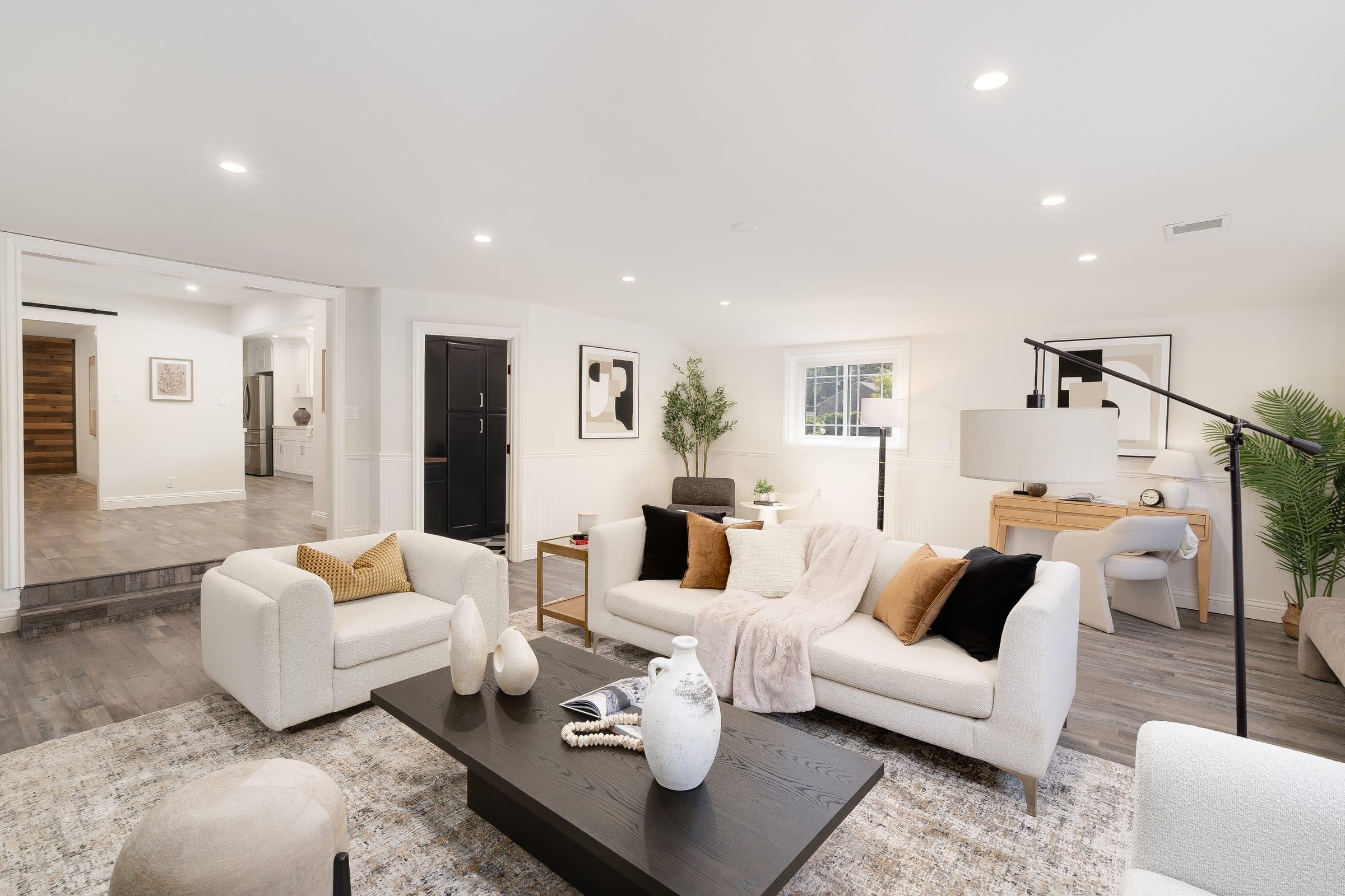 48 Kingston Place. The family room toward the rest of the house.