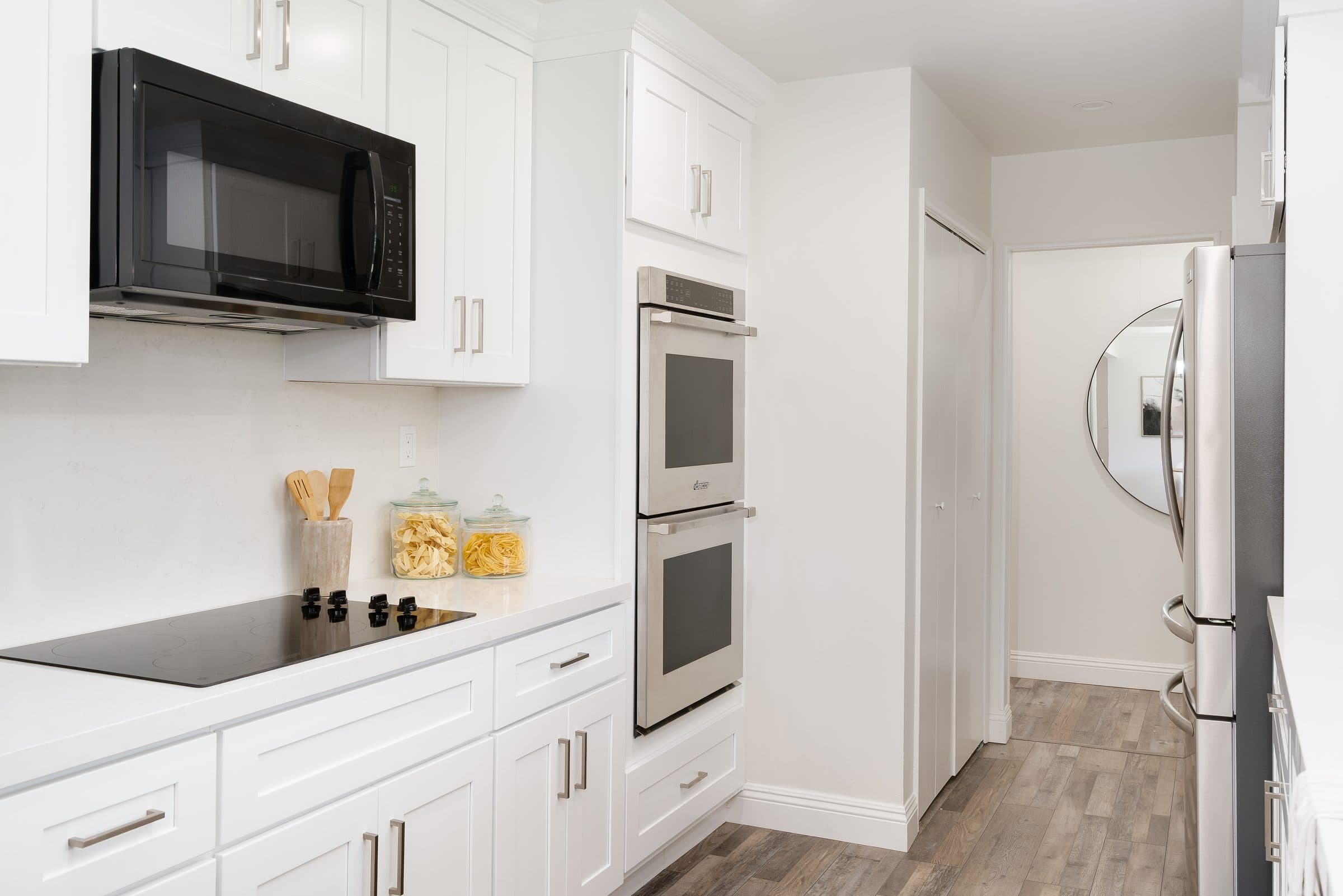 48 Kingston Place. The double wall ovens and the refrigerator.
